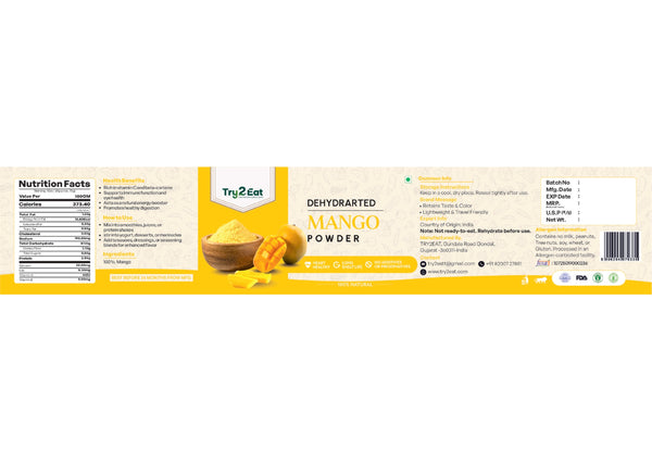 Mango Powder - Dehydrated