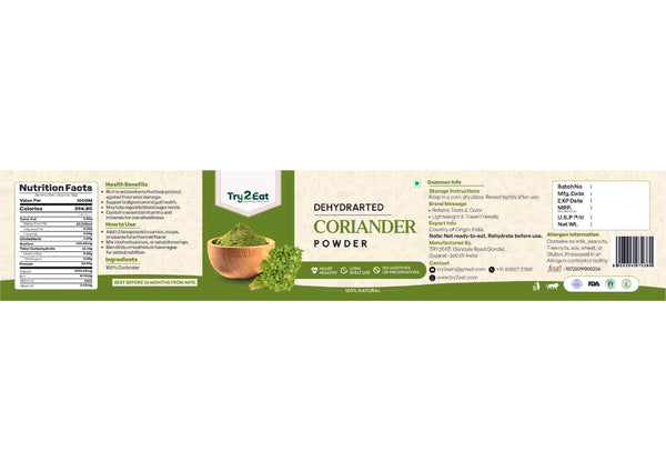 Coriander Powder - Dehydrated