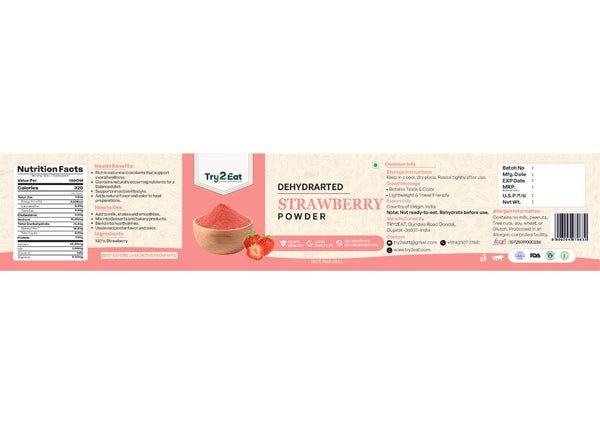 Strawberry Powder - Dehydrated