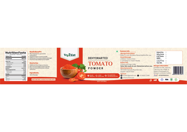 Tomato Powder - Dehydrated