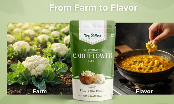 Cauliflower Flakes - Dehydrated