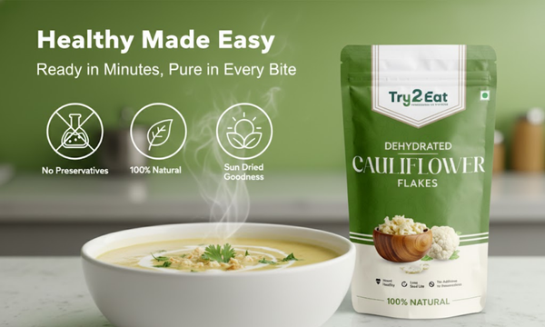 Cauliflower Flakes - Dehydrated