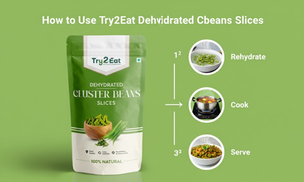 Cluster Beans Slice - Dehydrated