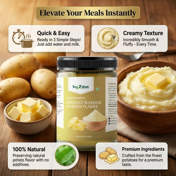 Instant Mashed Potato Flakes - Dehydrated