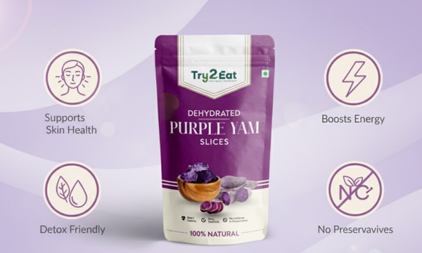 Purple Yam Slice - Dehydrated