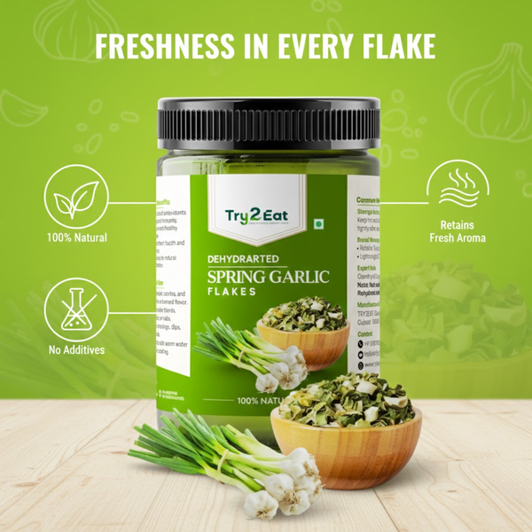 Spring Garlic Flakes - Dehydrated